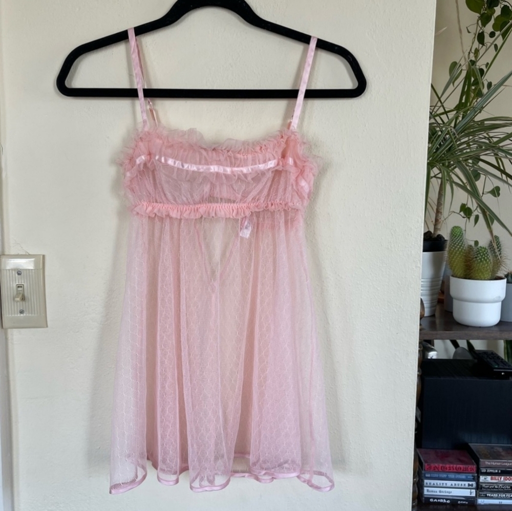 Vintage Victoria’s Secret pink babydoll